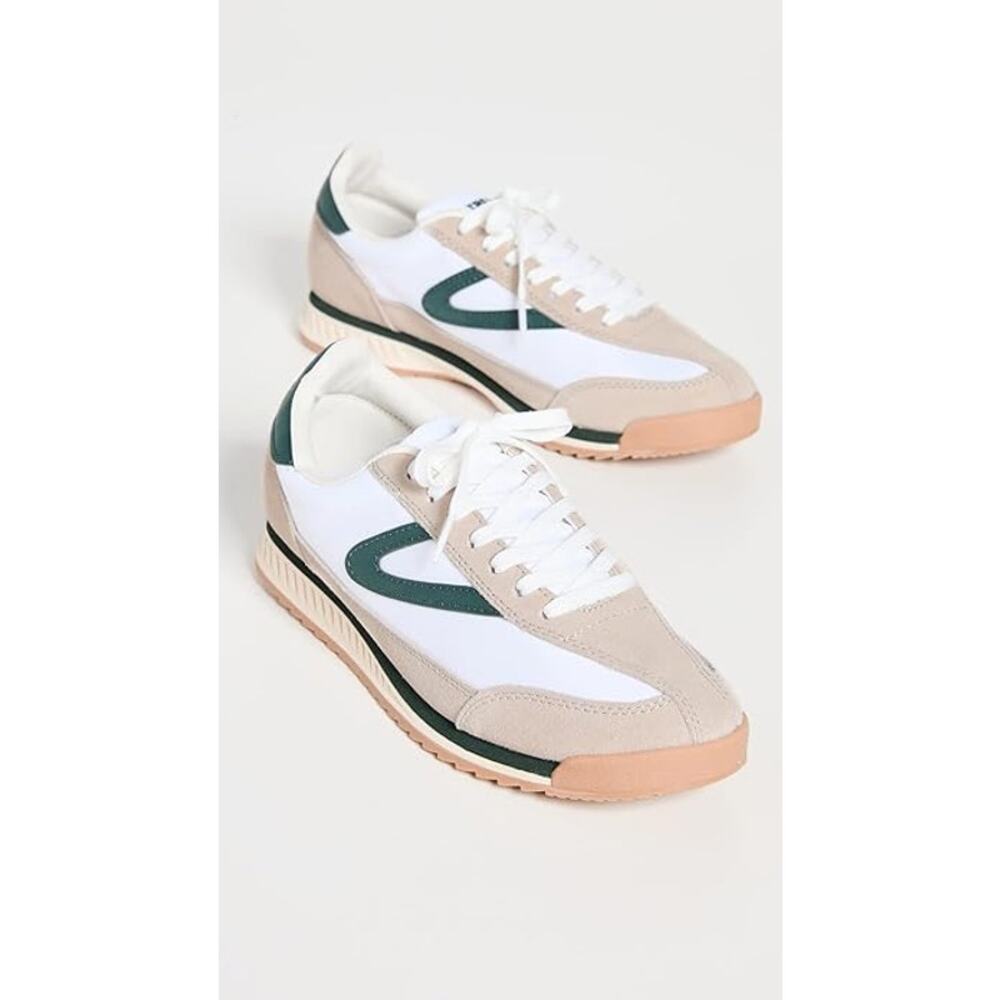 NWT Tretorn Women's Rawlins 2.0 Sneakers (White/Green) - Size 6.0 M